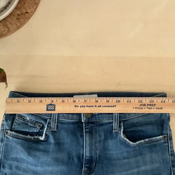 Current/Elliott cropped Jeans High Waisted Stiletto Raw Hem 29 - Picture 5 of 7